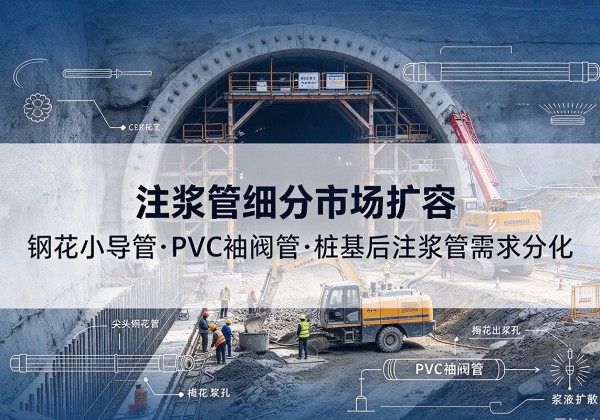 肥乡注浆管细分市场扩容，隧道钢花小导管、PVC 袖阀管、桩基后注浆管需求分化